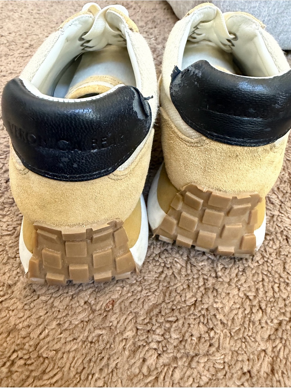 Valentina Ecru and Black Sneakers Size 9.5 GUC - Picture 2 of 10